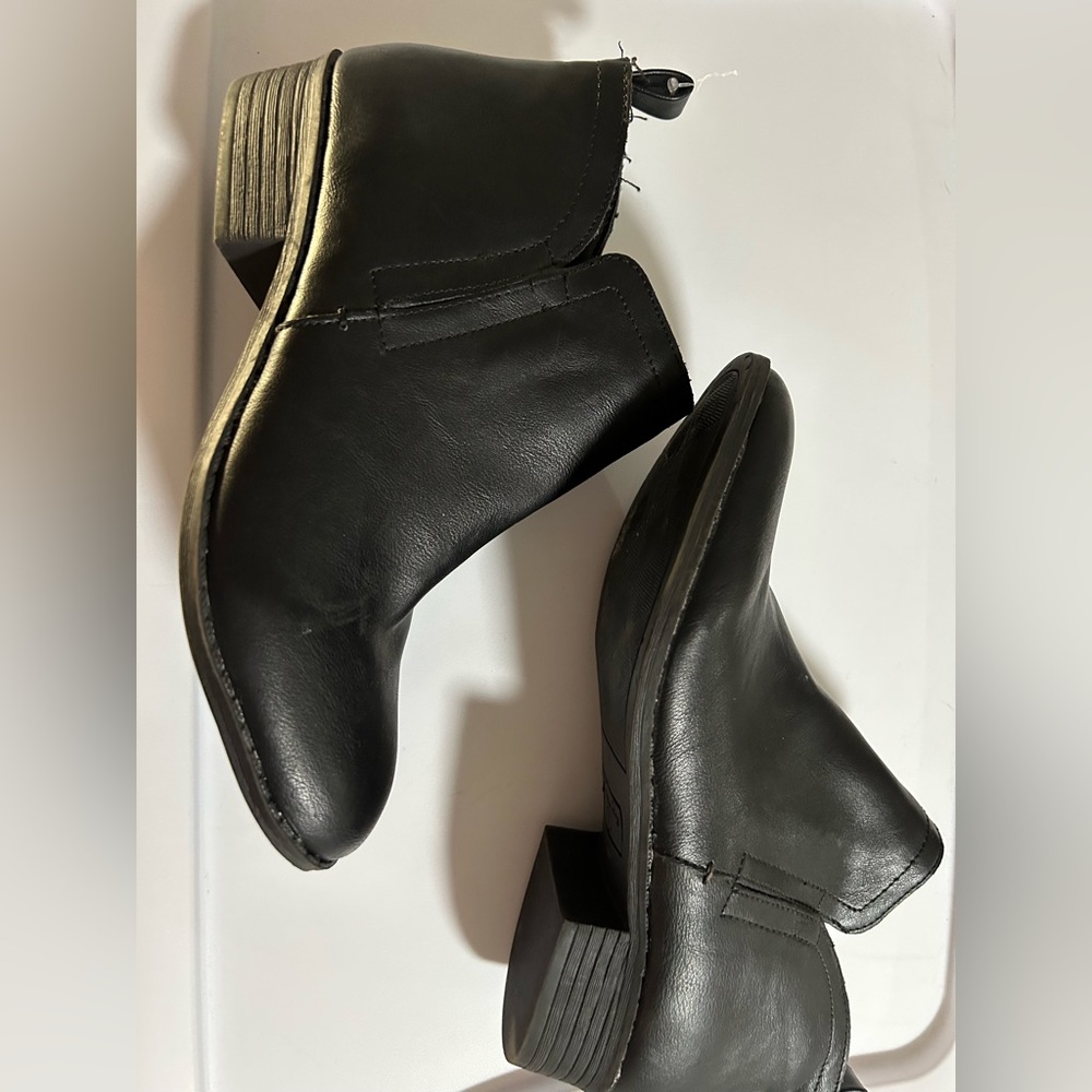 Black ankle boots